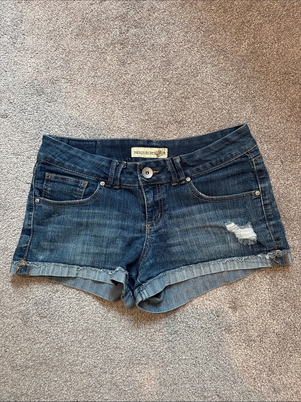 Denim Cuffed Jean Shorts